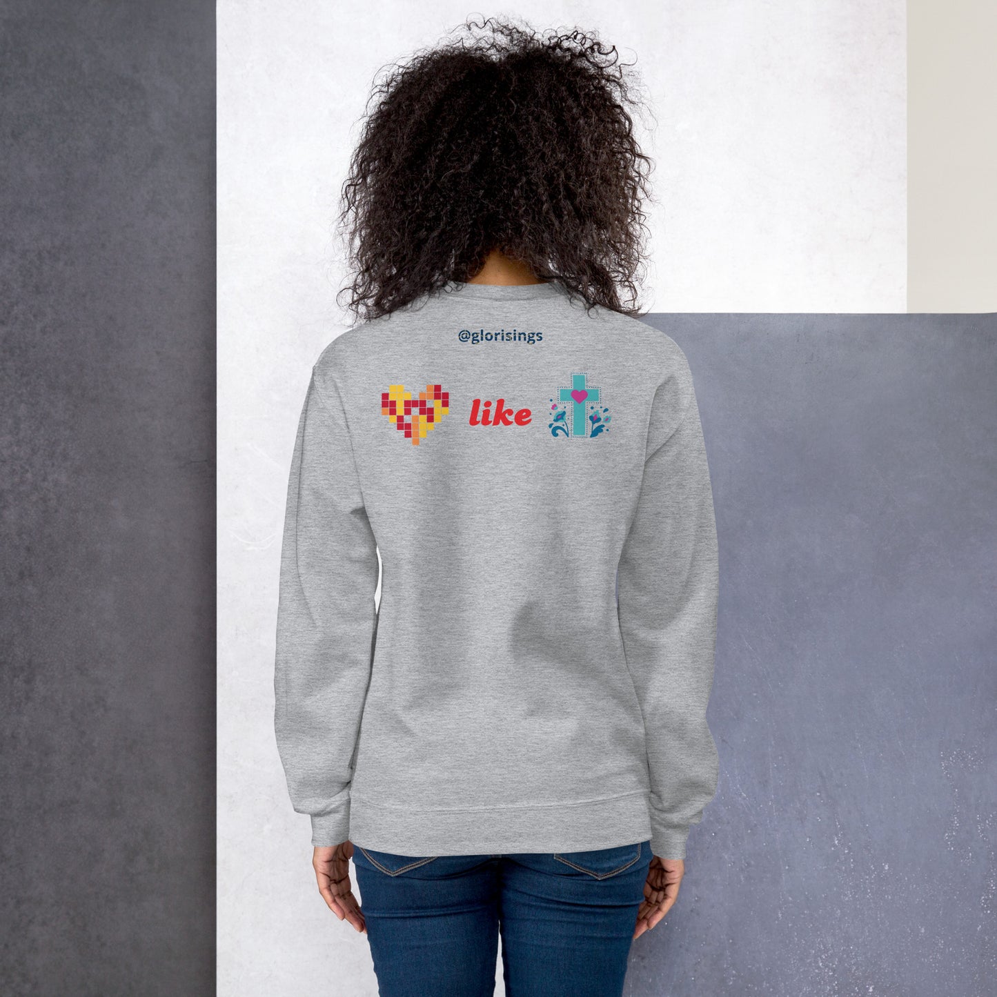 Unisex love like Jesus Sweatshirt