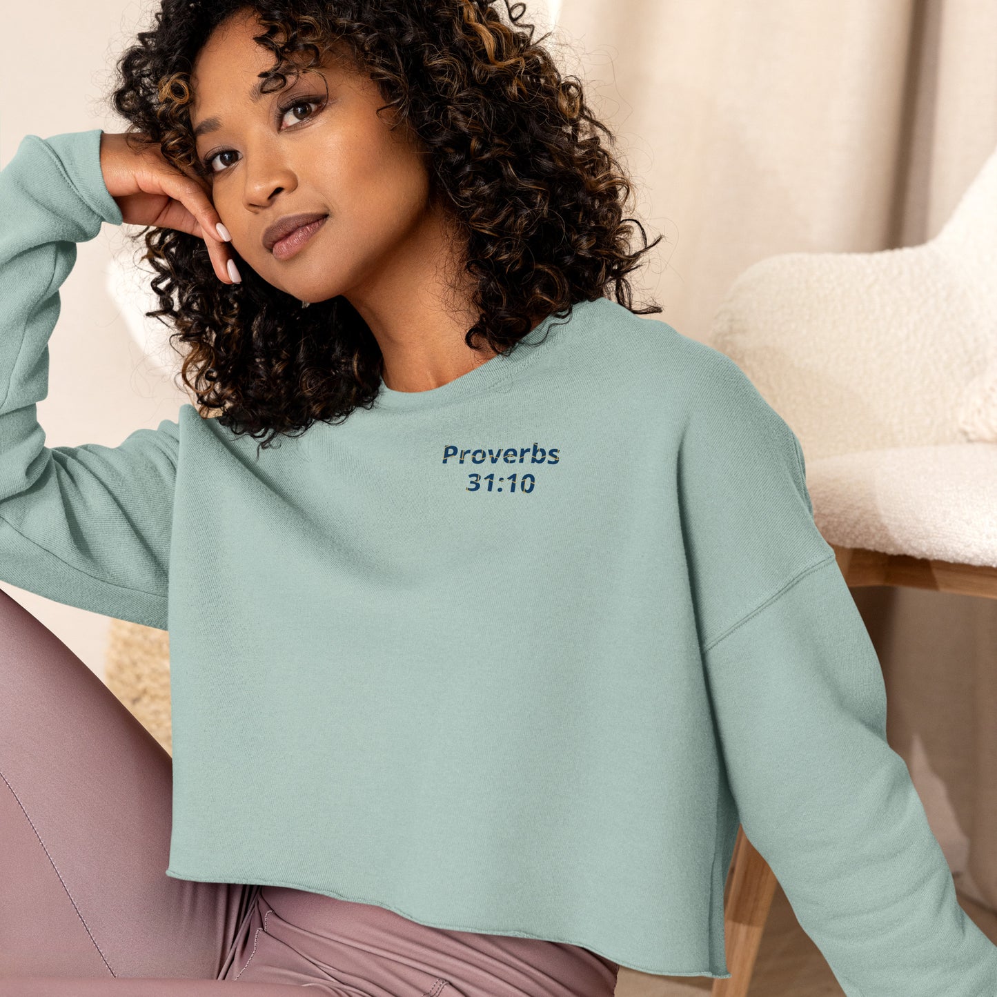 Women's Crop Prob 31:10 Sweatshirt