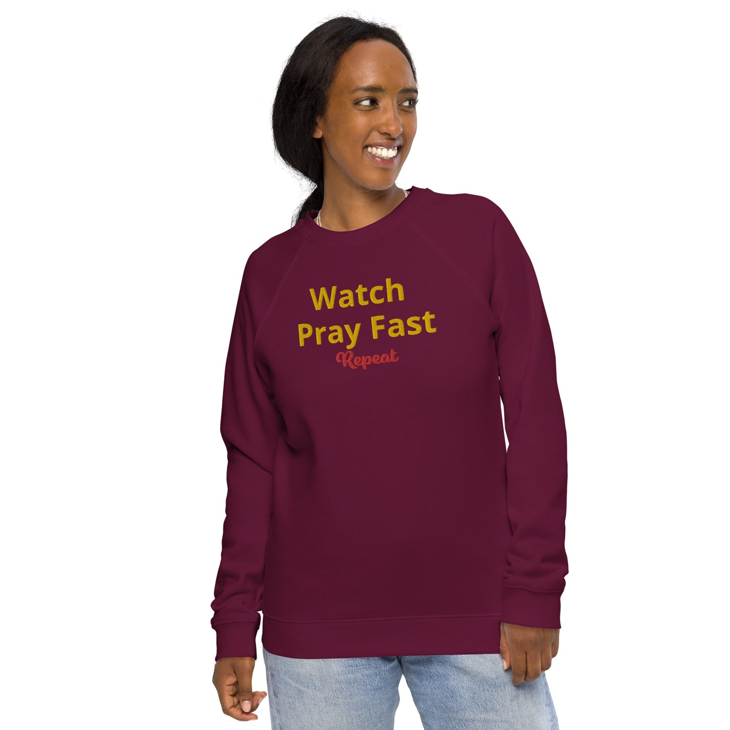 Unisex watch pray fast sweatshirt